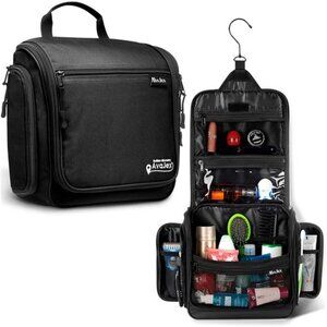 Travel Toiletry Bag for Men and Women - (10.6”x10.6”x3.2”) Large Hanging